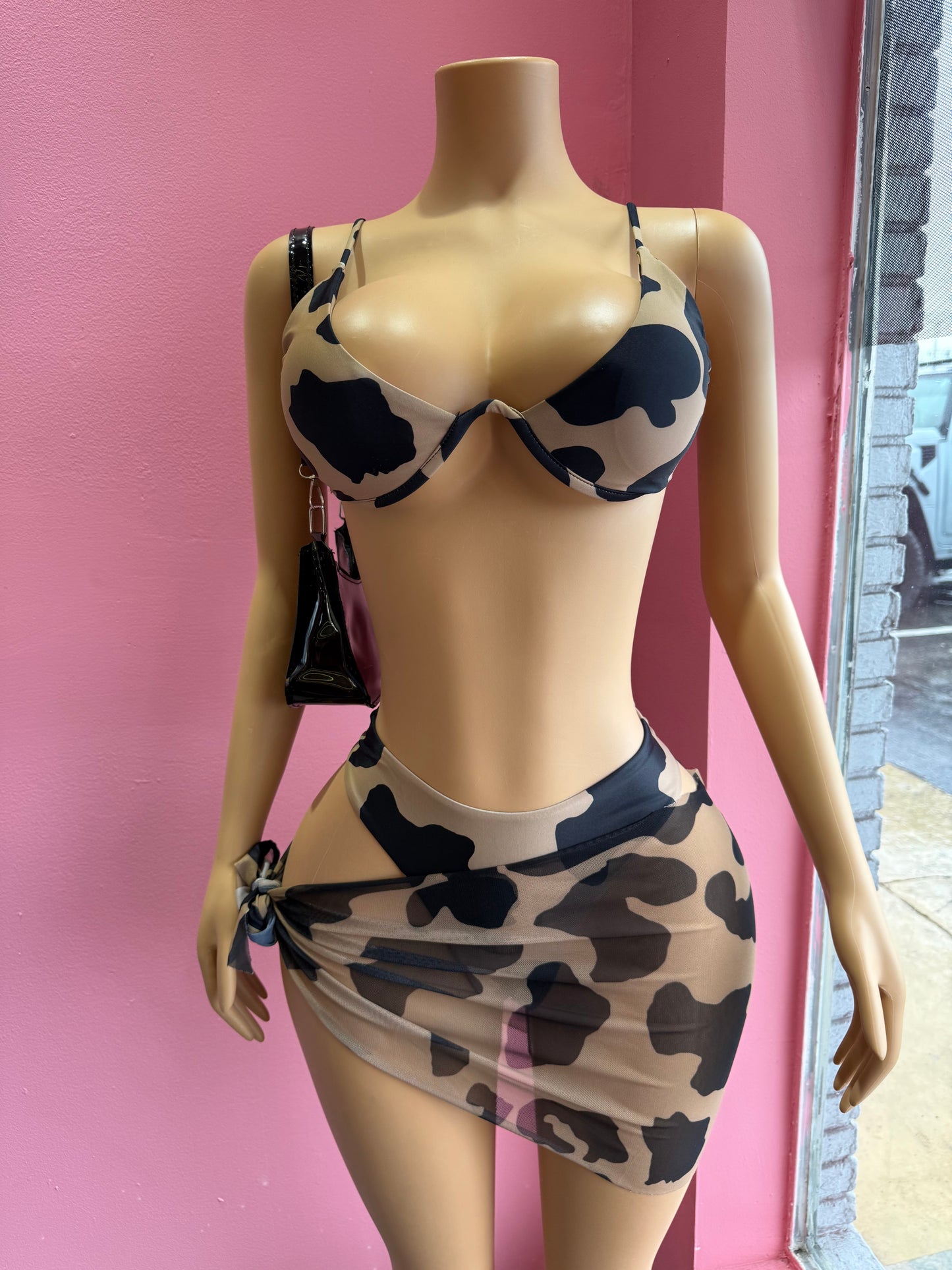 Cow Print 3pcs