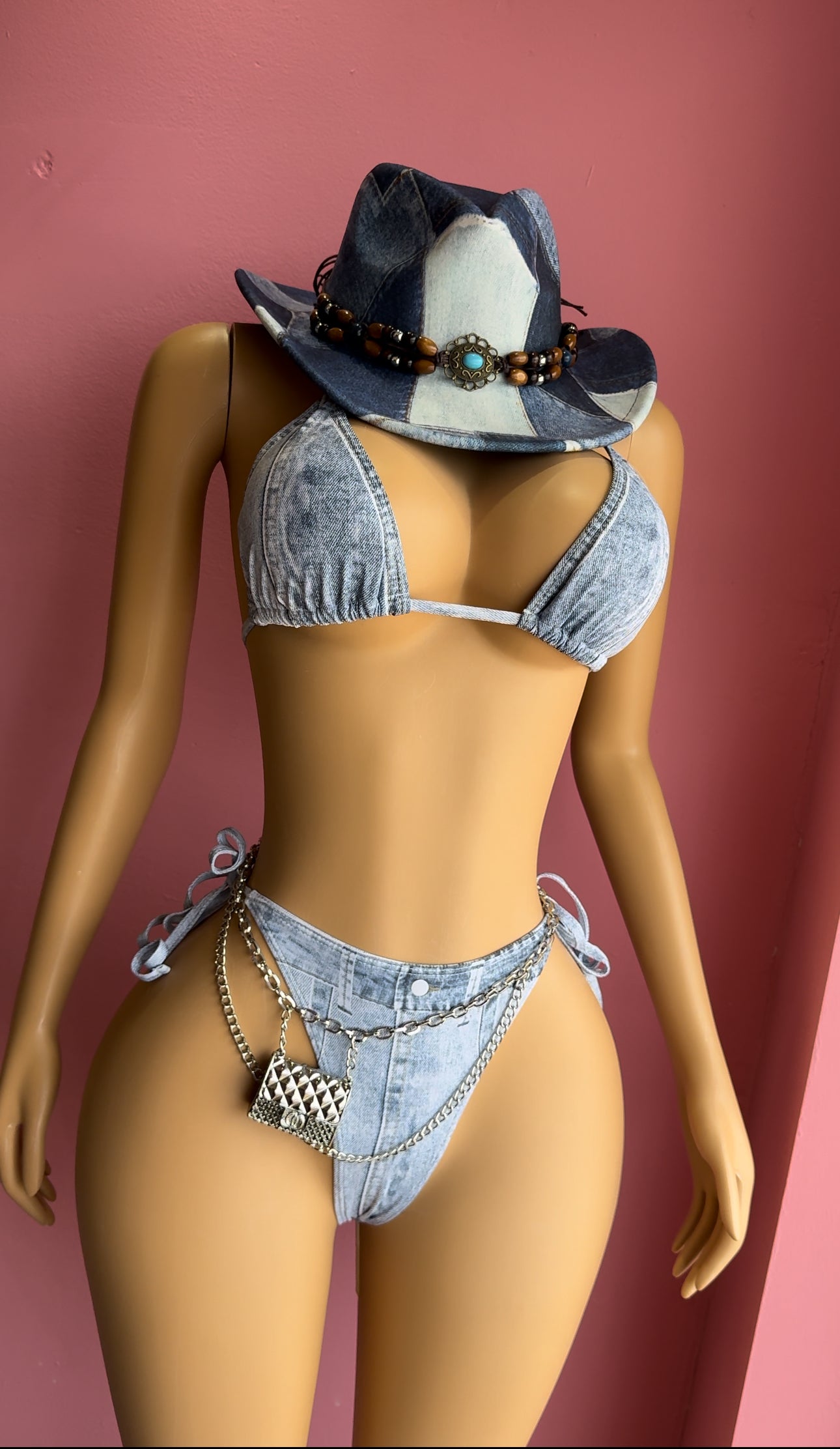 Denim bikini