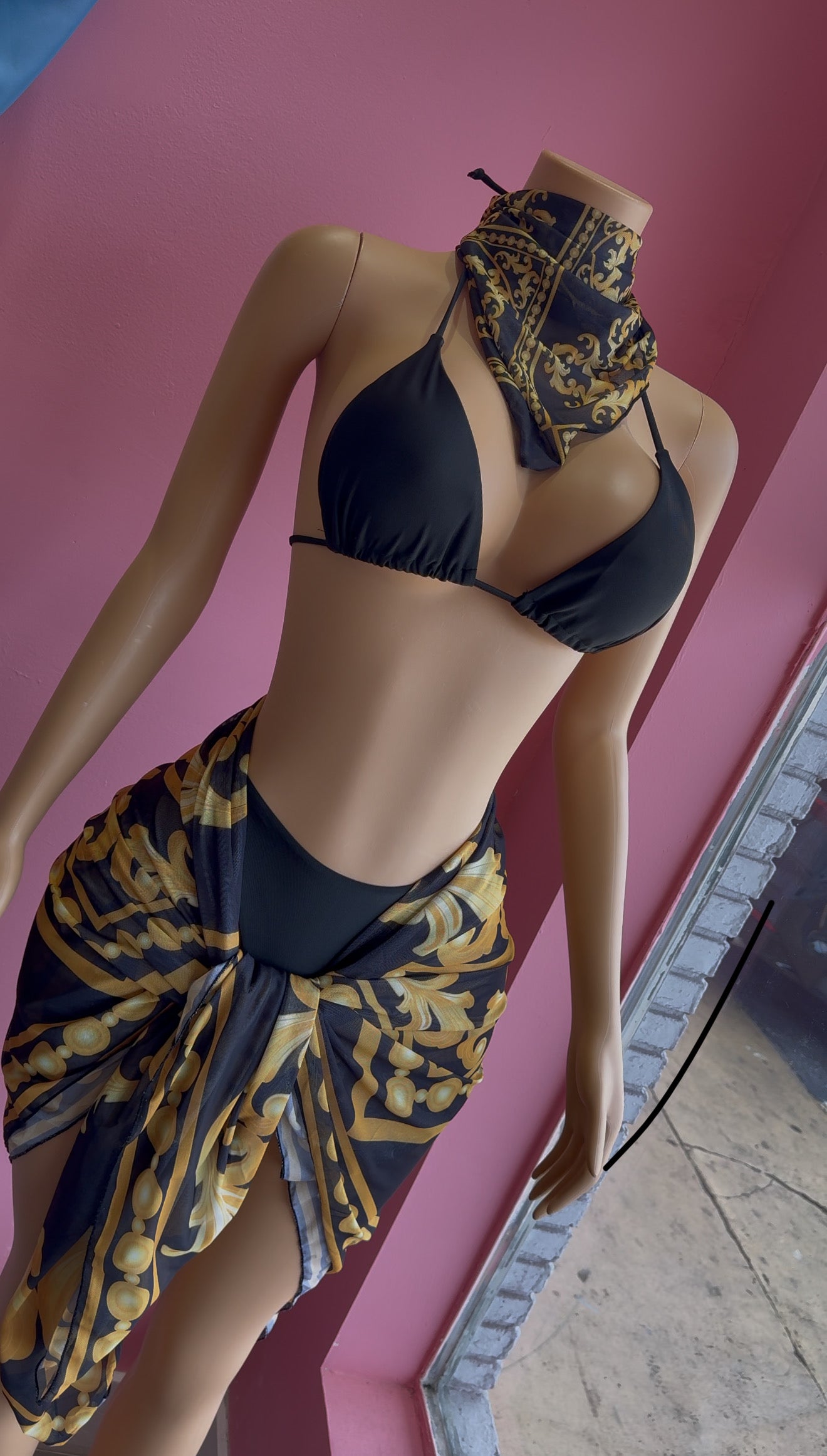 4pcs Set Comes With Scarf & Skirt.